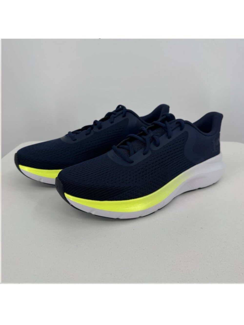 Under Armour Men's Charged Rogue 5 Running Shoes size 10 Navy Blue/Neon